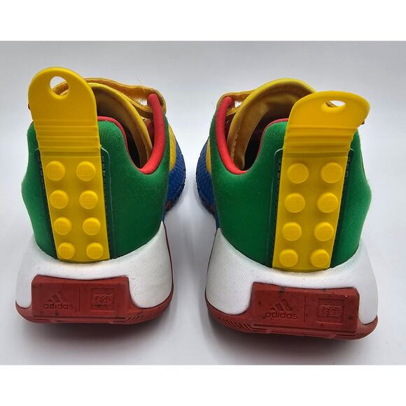 adidas LEGO x Sport DNA Boys Size 2 Multicolored Tennis Shoes - Picture 4 of 7
